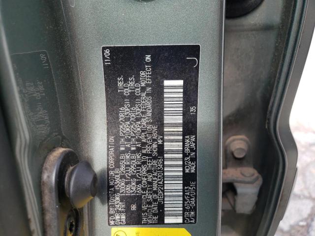 Photo 10 from auction – 2007 TOYOTA HIGHLANDER with VIN JTEDP21A370134961