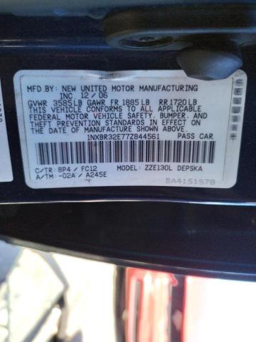 Photo 10 from auction – 2007 TOYOTA UK with VIN 1NXBR32E77Z844561