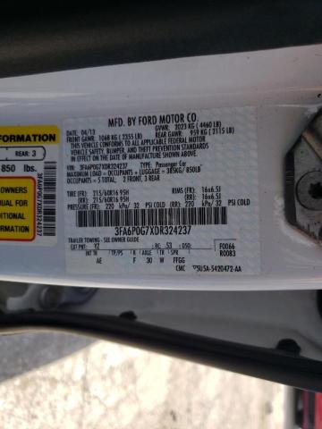 Photo 10 from auction – 2013 FORD FUSION S with VIN 3FA6P0G7XDR324237