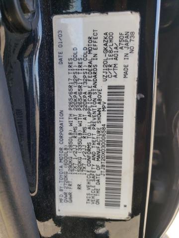 Photo 10 from auction – 2003 LEXUS GX 470 with VIN JTJBT20X030006584