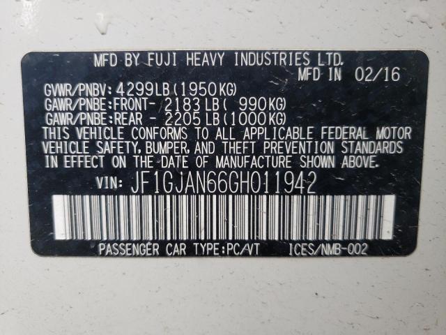 Photo 10 from auction – 2016 SUBARU IMPREZA LI with VIN JF1GJAN66GH011942