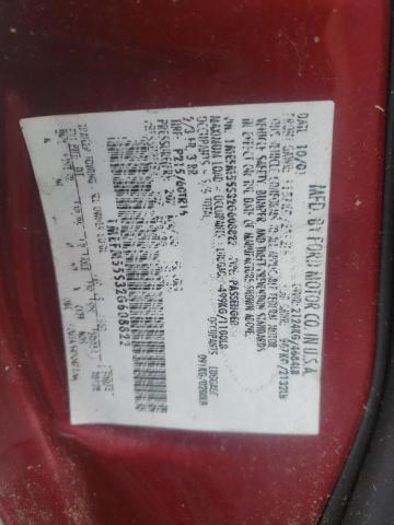 Photo 10 from auction – 2002 MERCURY SABLE LS P with VIN 1MEFM55S32G608822