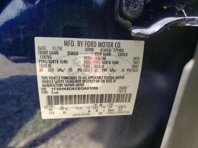 Photo 10 from auction – 2011 FORD EXPLORER X with VIN 1FMHK8D8XBGA01058