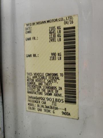 Photo 10 from auction – 2016 NISSAN MAXIMA 3.5 with VIN 1N4AA6AP0GC901805