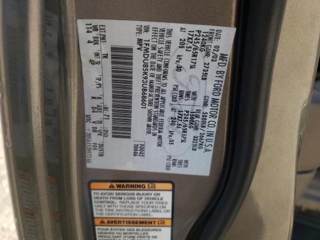 Photo 10 from auction – 2003 FORD EXPLORER L with VIN 1FMDU85K93UB68601
