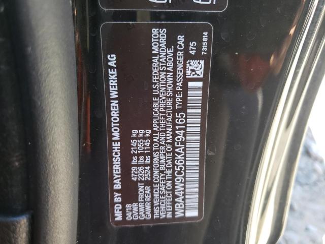 Photo 10 from auction – 2019 BMW 440XI with VIN WBA4W9C56KAF94165