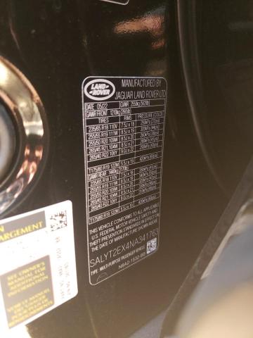 Photo 10 from auction – 2022 LAND ROVER RANGE ROVE with VIN SALYT2EX4NA341763