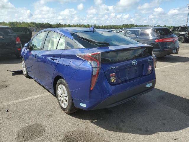 Photo 3 from auction – 2016 TOYOTA PRIUS with VIN JTDKBRFU5G3507891