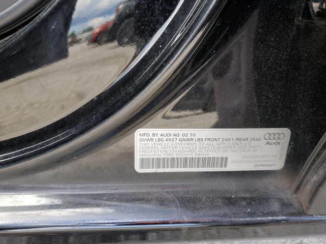 Photo 10 from auction – 2010 AUDI A4 PREMIUM with VIN WAUFFAFL4AN049557