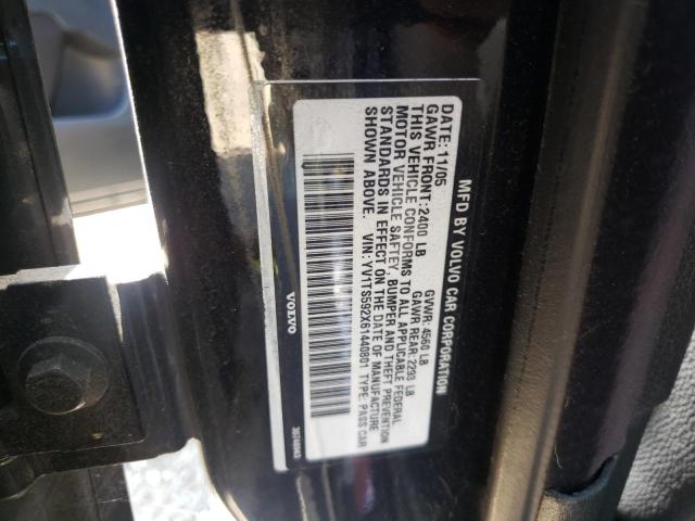 Photo 10 from auction – 2006 VOLVO S80 2.5T with VIN YV1TS592X61440801