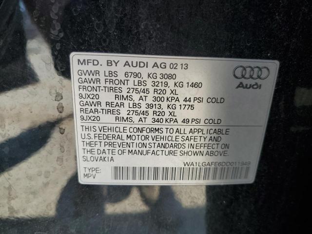 Photo 10 from auction – 2013 AUDI Q7 PREMIUM with VIN WA1LGAFE6DD011949