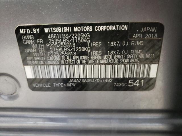Photo 10 from auction – 2018 MITSUBISHI OUTLANDER with VIN JA4AZ3A36JZ057492