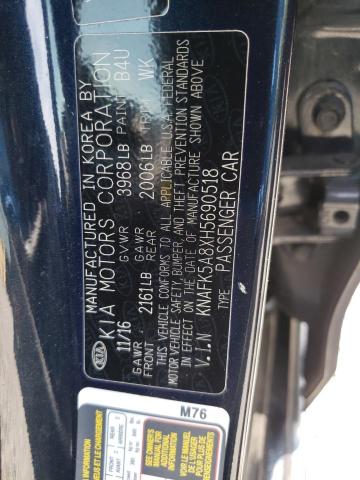 Photo 10 from auction – 2017 KIA FORTE LX with VIN KNAFK5A8XH5690518
