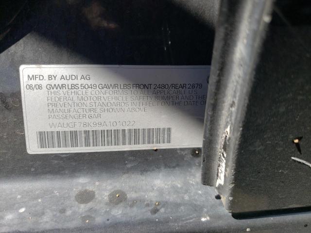 Photo 10 from auction – 2009 AUDI A4 PREMIUM with VIN WAUGF78K99A101022