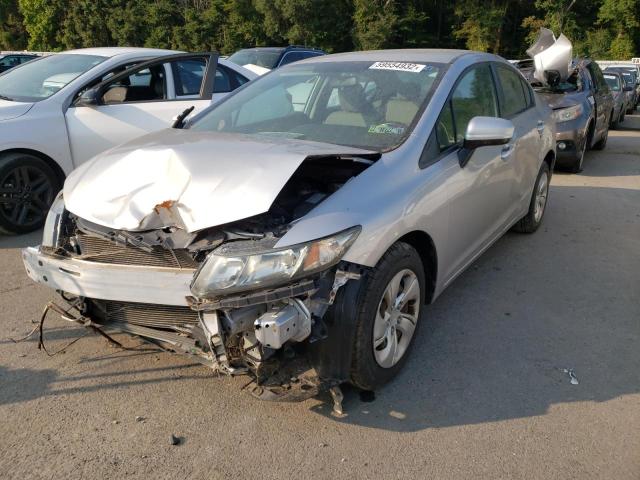 Photo 2 from auction – 2014 HONDA CIVIC LX with VIN 19XFB2F51EE239476