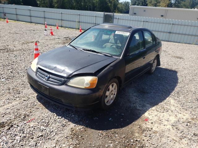 Photo 2 from auction – 2001 HONDA CIVIC EX with VIN 2HGES26761H568817