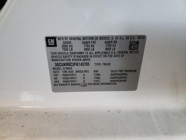 صورة رقم 10 من المزاد - 2015 CHEVROLET SILVERADO مع VIN 3GCUKREC2FG143765