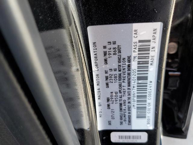 Photo 10 from auction – 2021 MAZDA 3 PREMIUM with VIN JM1BPBNY7M1401205
