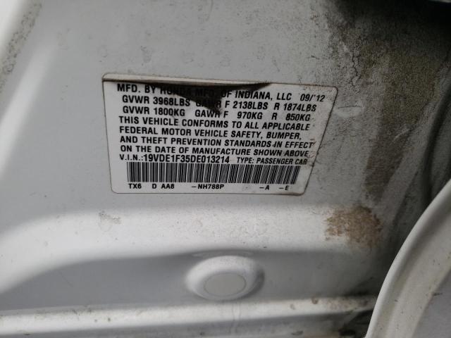 Photo 10 from auction – 2013 ACURA ILX 20 with VIN 19VDE1F35DE013214