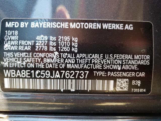 Photo 10 from auction – 2018 BMW 330E with VIN WBA8E1C59JA762737