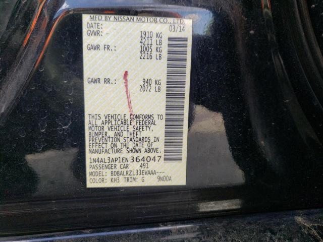 Photo 10 from auction – 2014 NISSAN ALTIMA with VIN 1N4AL3AP1EN364047