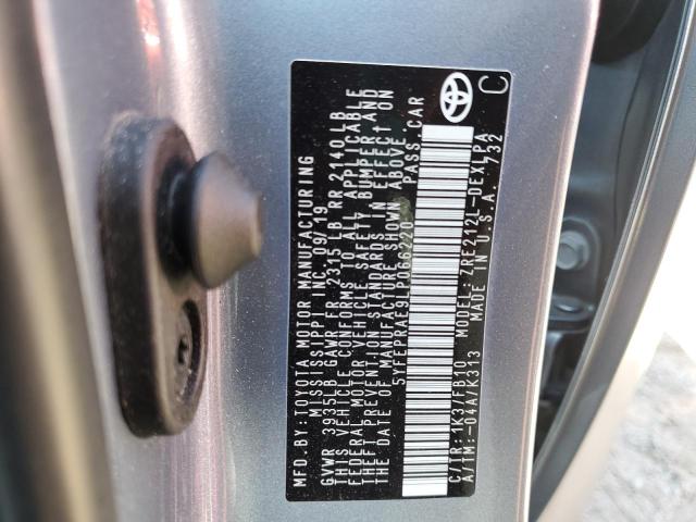 Photo 10 from auction – 2020 TOYOTA COROLLA LE with VIN 5YFEPRAE9LP066220