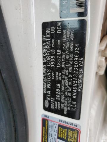 Photo 10 from auction – 2013 KIA RIO EX with VIN KNADN5A32D6096934