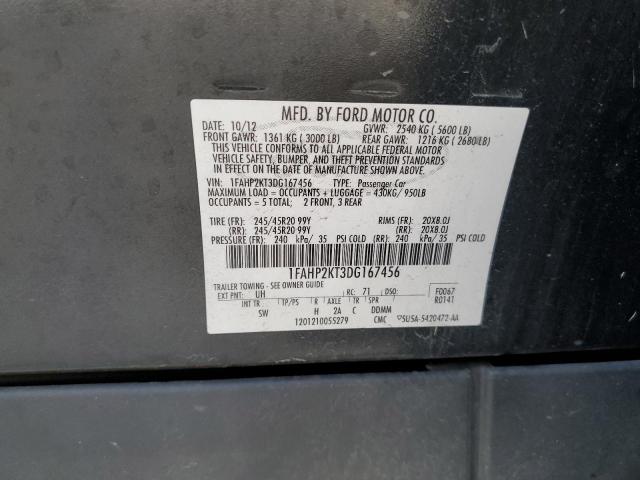 Photo 10 from auction – 2013 FORD TAURUS SHO with VIN 1FAHP2KT3DG167456