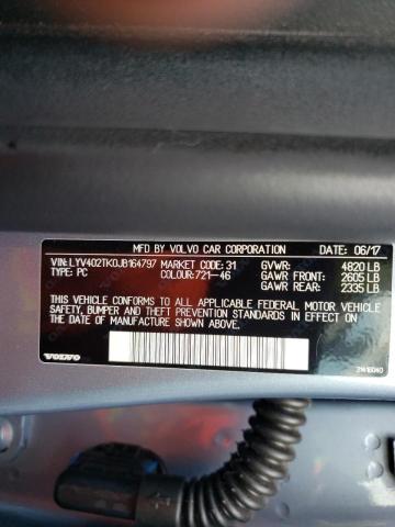 Photo 10 from auction – 2018 VOLVO S60 INSCRI with VIN LYV402TK0JB164797