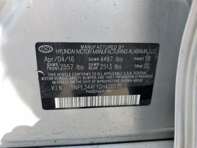 Photo 10 from auction – 2016 HYUNDAI SONATA SPO with VIN 5NPE34AF1GH420175