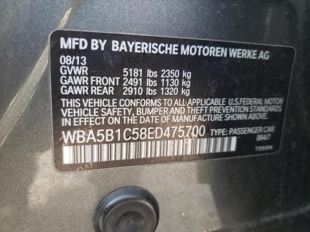 Photo 10 from auction – 2014 BMW 535 I with VIN WBA5B1C58ED475700