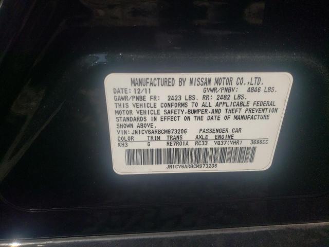 Photo 10 from auction – 2012 INFINITI G37 with VIN JN1CV6AR8CM973206