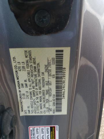 Photo 10 from auction – 2008 NISSAN ALTIMA 2.5 with VIN 1N4AL24E28C289959
