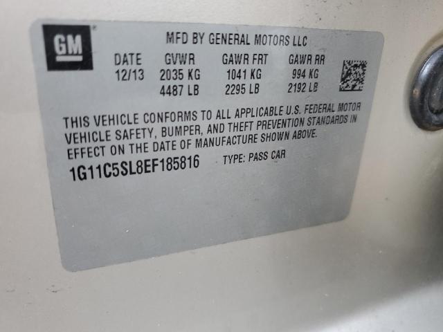 Photo 10 from auction – 2014 CHEVROLET MALIBU 1LT with VIN 1G11C5SL8EF185816