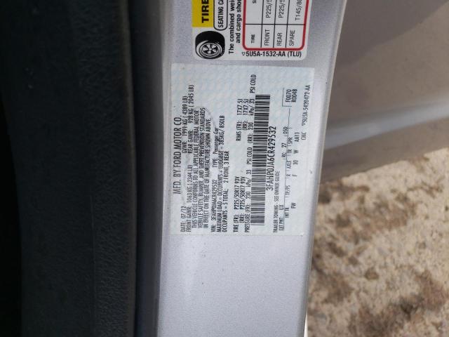 Photo 10 from auction – 2012 FORD FUSION SEL with VIN 3FAHP0JA6CR429532