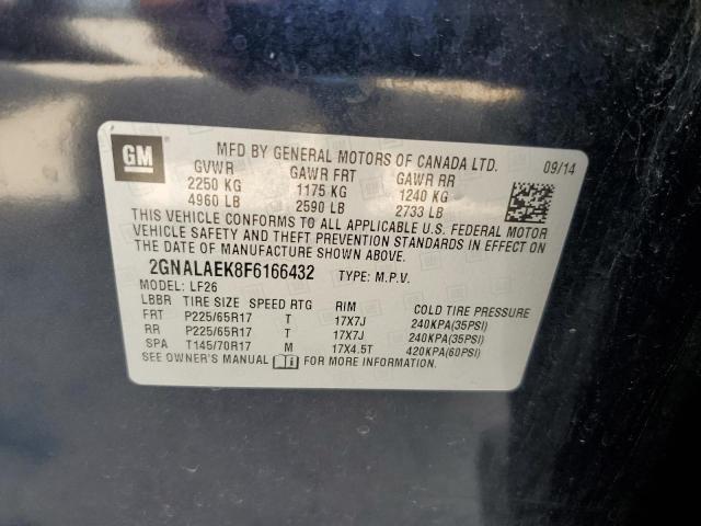 Photo 10 from auction – 2015 CHEVROLET EQUINOX LS with VIN 2GNALAEK8F6166432
