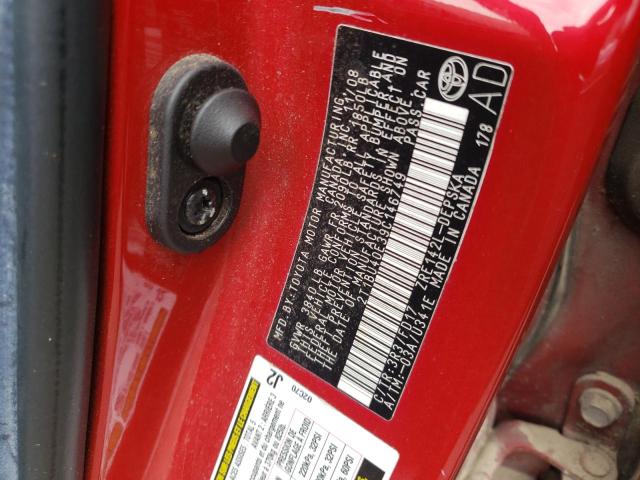 Photo 10 from auction – 2009 TOYOTA COROLLA BA with VIN 2T1BU40E39C146749