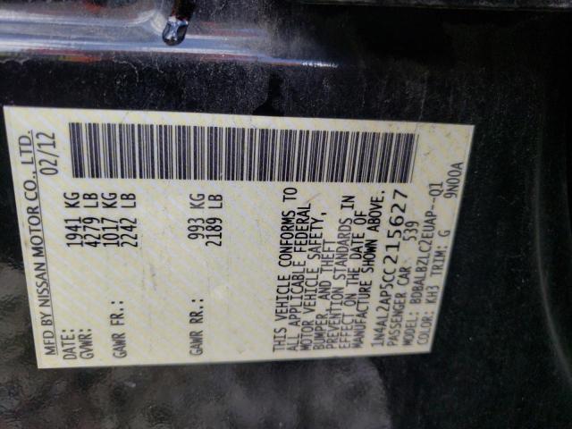 Photo 10 from auction – 2012 NISSAN ALTIMA BAS with VIN 1N4AL2AP5CC215627