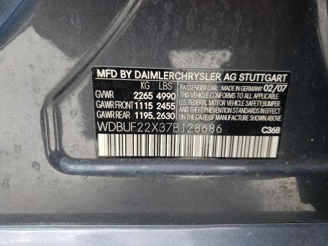 Photo 10 from auction – 2007 MERCEDES-BENZ E 320 CDI with VIN WDBUF22X37B128686