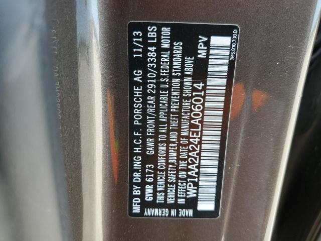 Photo 10 from auction – 2014 PORSCHE CAYENNE with VIN WP1AA2A24ELA06014