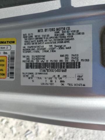 Photo 10 from auction – 2015 FORD MUSTANG with VIN 1FA6P8THXF5407668