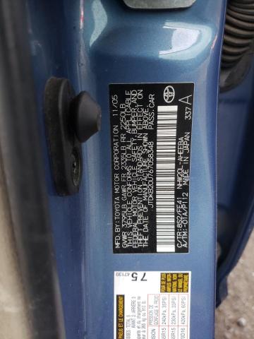 Photo 10 from auction – 2006 TOYOTA PRIUS with VIN JTDKB20U767058348