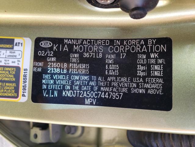 Photo 10 from auction – 2012 KIA SOUL with VIN KNDJT2A50C7447957