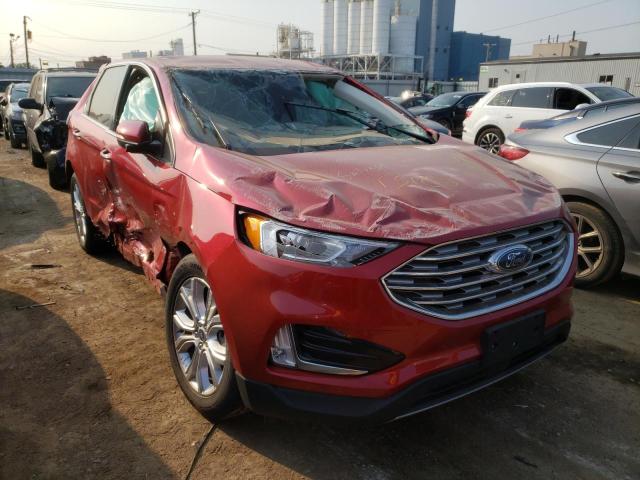 FORD EDGE TITAN 2021 with VIN 2FMPK4K99MBA27127 - Photo from auction