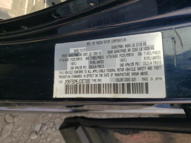 Photo 10 from auction – 2018 MAZDA CX-5 GRAND with VIN JM3KFBDM5J0307866