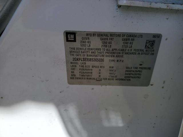 Photo 10 from auction – 2014 GMC TERRAIN SL with VIN 2GKFLSE39E6365036