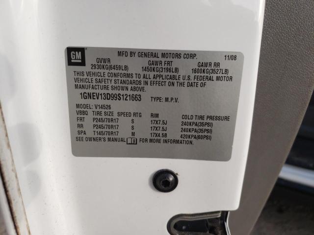 Photo 10 from auction – 2009 CHEVROLET TRAVERSE L with VIN 1GNEV13D99S121663