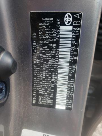 Photo 10 from auction – 2015 TOYOTA COROLLA EC with VIN 5YFBPRHE0FP314948