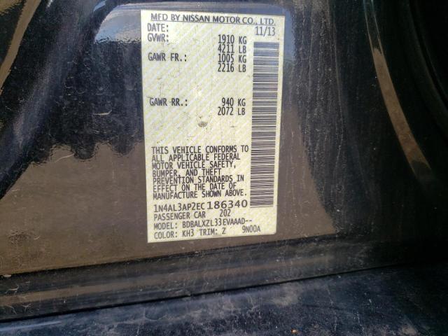 Photo 10 from auction – 2014 NISSAN ALTIMA 2.5 with VIN 1N4AL3AP2EC186340