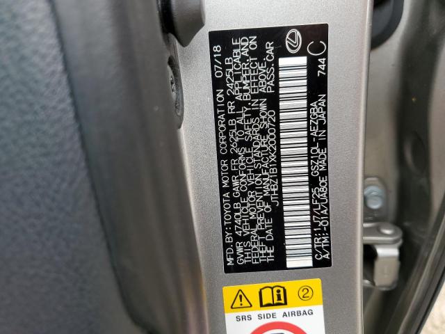 Foto 10 de la subasta – 2019 LEXUS ES 350 con VIN JTHBZ1B1XK2000720